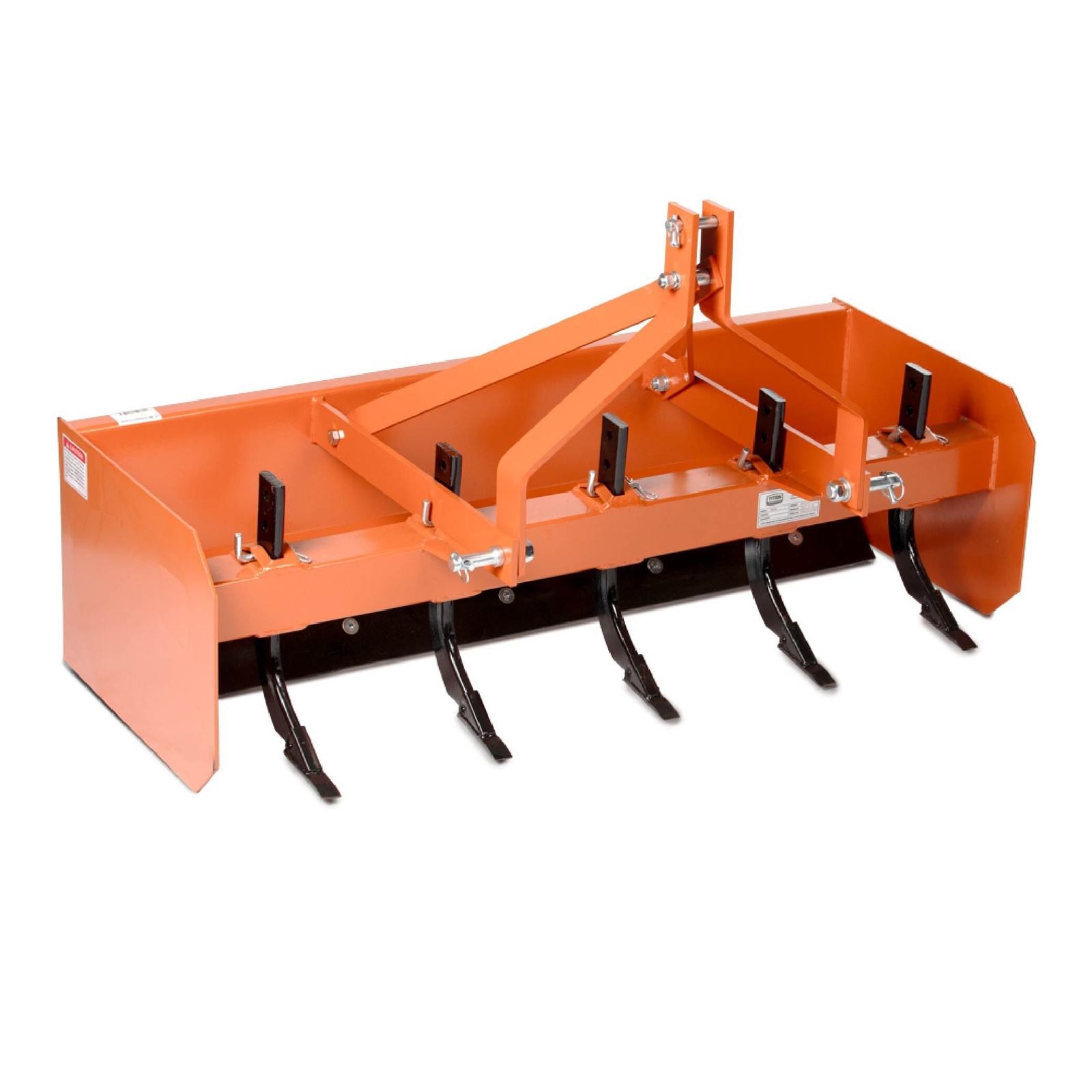 Titan Attachments 3 Point 5FT Rear Box Blade Scraper Grader, Cat 0 and 1