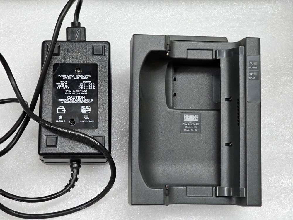 PSION HC Cradle Model TC with Power Supply, Tested and Working