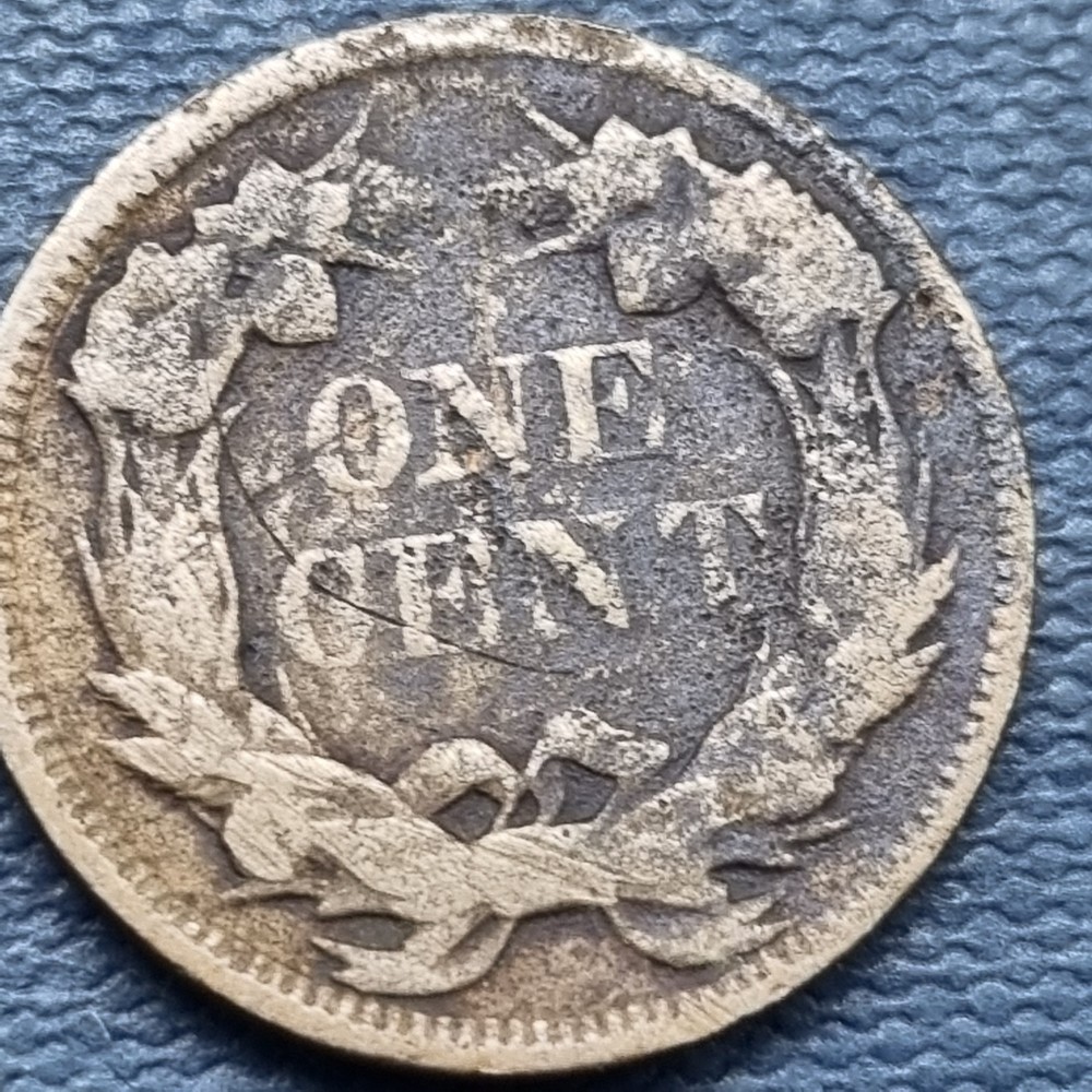 1858 Flying Eagle Cent 1c Circulated Details #101125