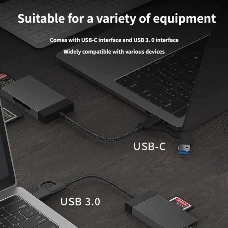 Lightweight Cfe B Card Reader With USB 3.1 Plugs Play Functionality
