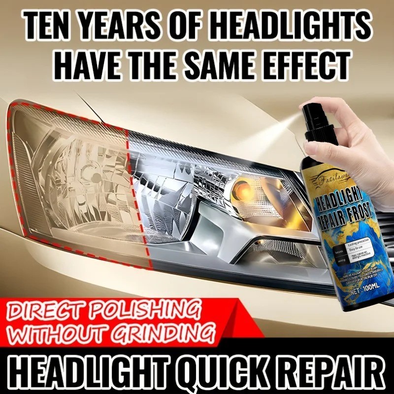 Car Headlight Restoration Kit Scratch Remover Oxidation Cleaner Repair Liquid