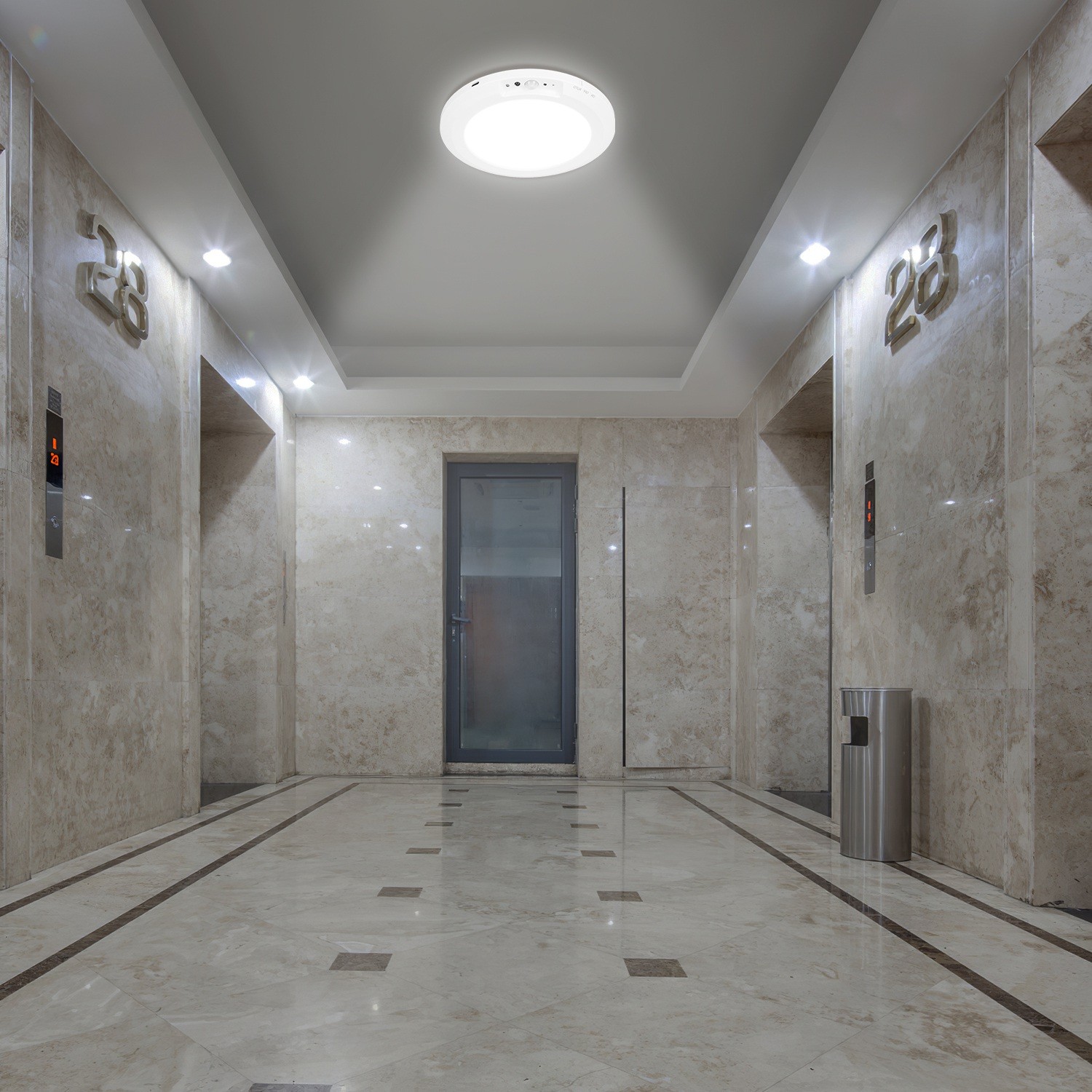 Magnetic Flush Ceiling Light Motion Sensor Dimmable Ceiling Light w/Remote Light