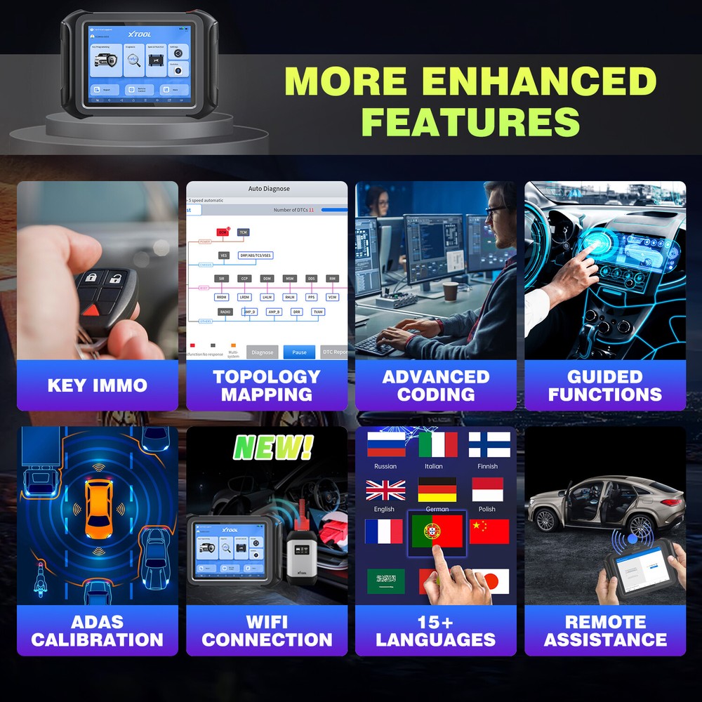 2024 XTOOL X100MAX Scanner IMMO Auto Programming Topology Full Diagnostic Coding
