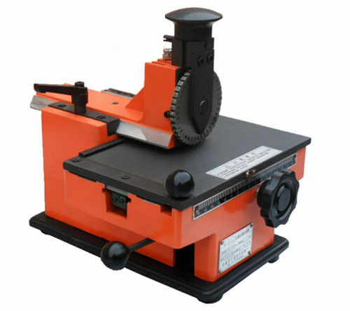 Semi-Automatic Label Marking Machine Nameplate Metal Tag Stamping Printer 6mm