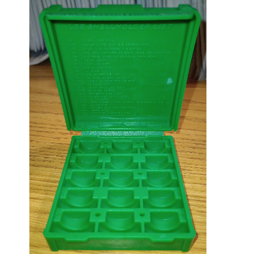 Lee Precision 12 Shell Holder Box, GREEN New!! # SD5341