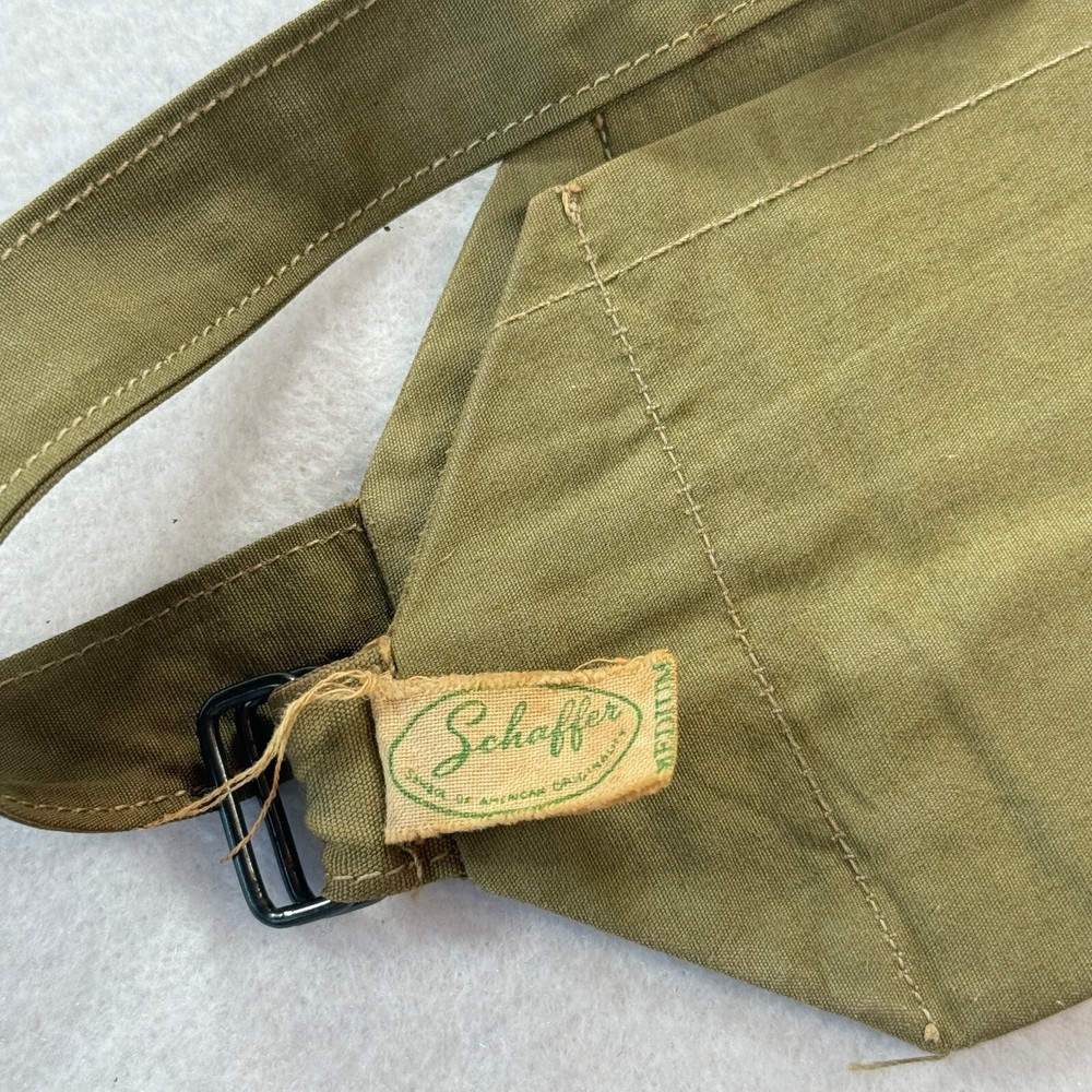 Schaffer Secret Service Belt vintage size medium olive green fabric American