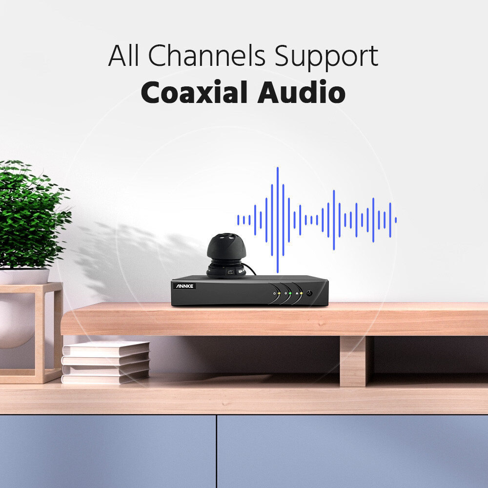 ANNKE 8CH 3K Lite H.265+ DVR Recorder For Surveillance Security Camera System