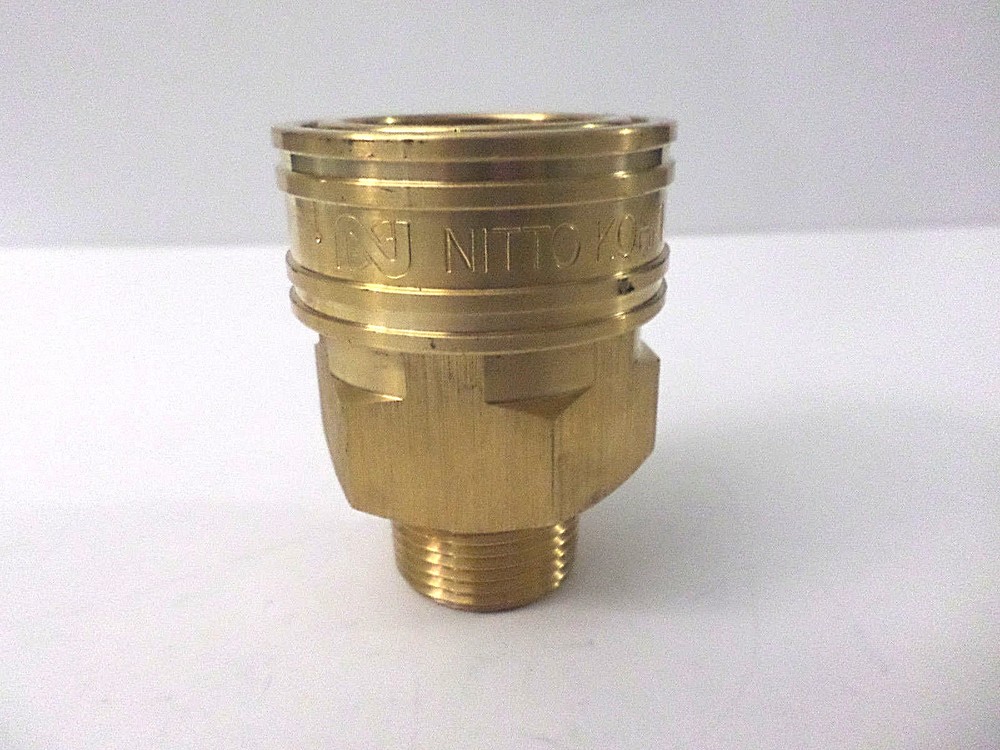 Nitto Kohki 8TSM TSP Cupla Socket Coupler 1", Brass PREOWNED UNIT OPEN PKG***