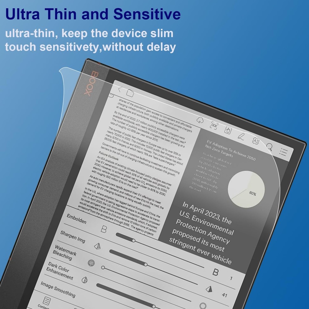 Anti-Glare (Matte) Screen Protector Designed for Onyx Boox Note Air 5 C/Note ...