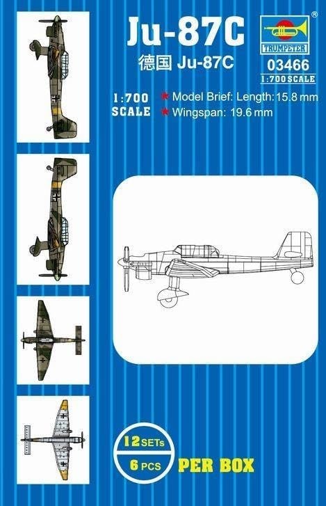 Trumpeter TRU03466 Ju-87 Plastic Model kit, Various