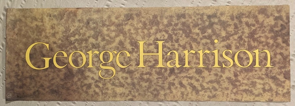 George Harrison 1981 Promo Poster Somewhere In England Banner Style