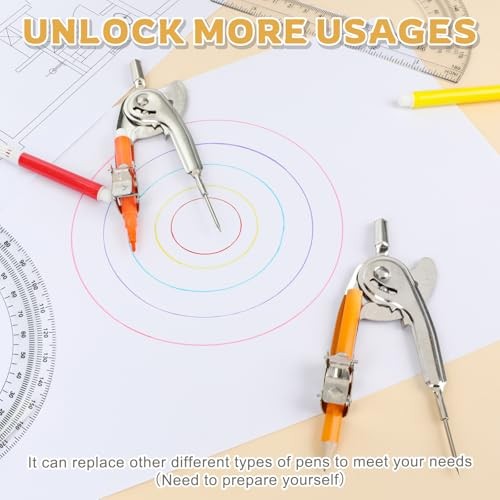Geometry Tool Set, Math Compass for Geometry and 6 Inch Protractor Set 30 Pack