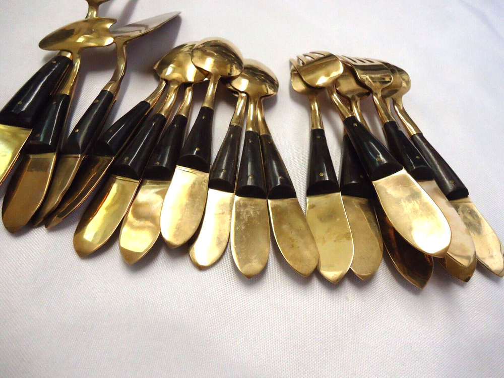 SIAM BRASS FLATWARE 24-pieces