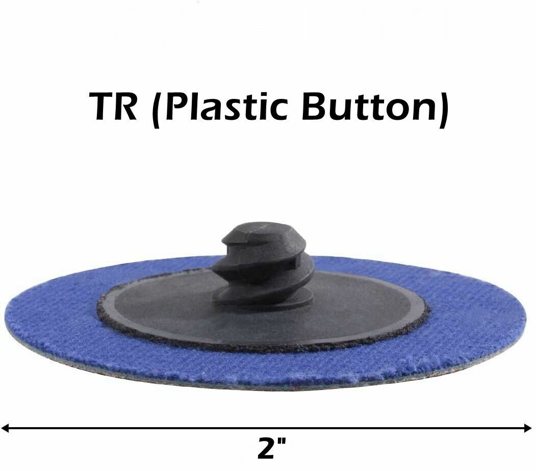 50PCS 2 inch Roll Lock Die Grinder Sanding Grinding Disc 240 Grit Aluminum Oxide