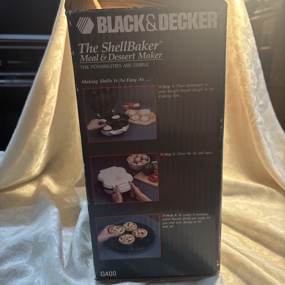 BLACK+DECKER The Shell Baker Meal and Dessert Maker - White: OPEN BOX, Kitchen