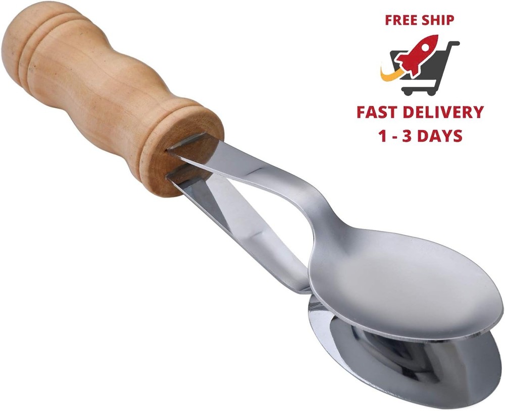 Cucharas musicales con mango de madera