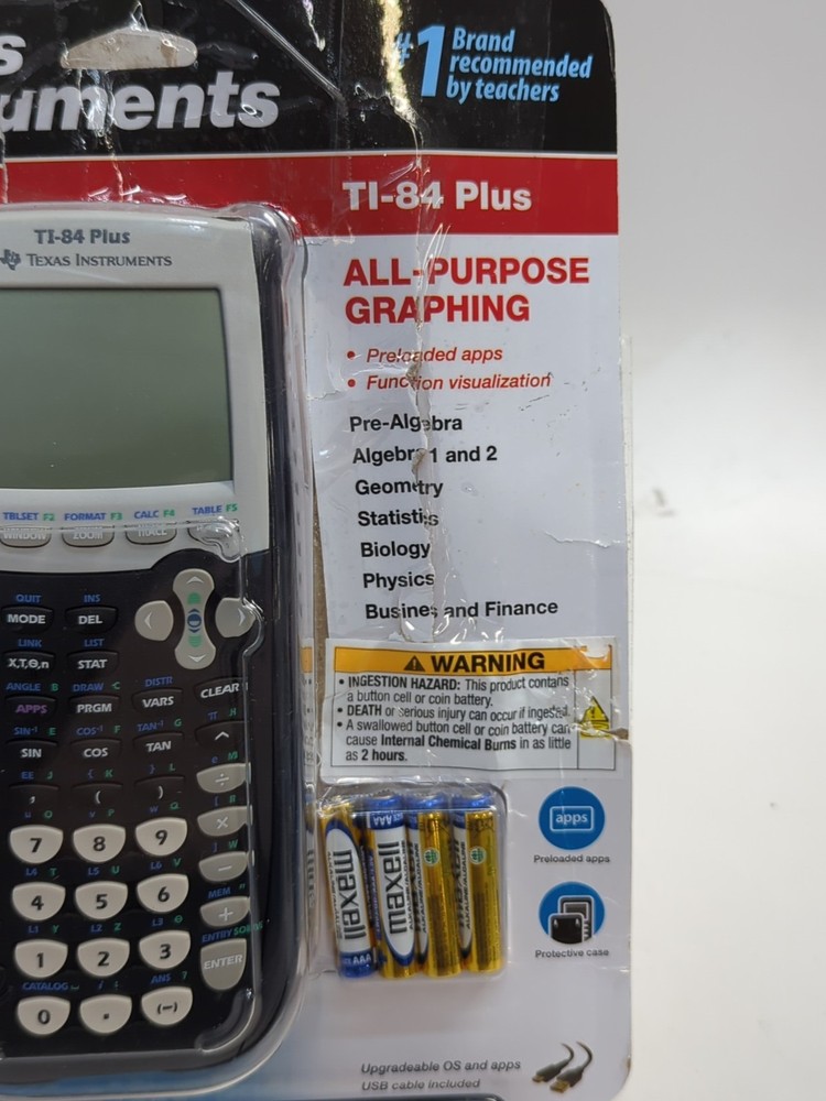 Texas Instruments TI-84 Plus All Purpose Graphing Calculator Black