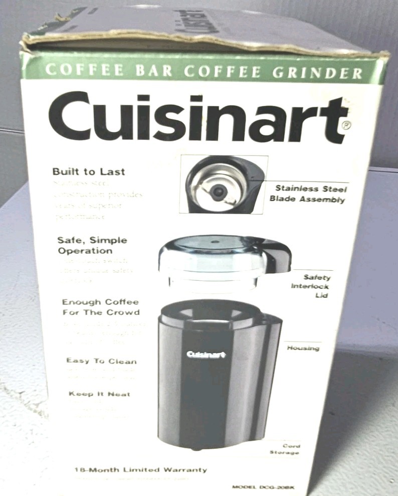 Cuisinart Coffee Grinder Model DCG-20BK New Open Box