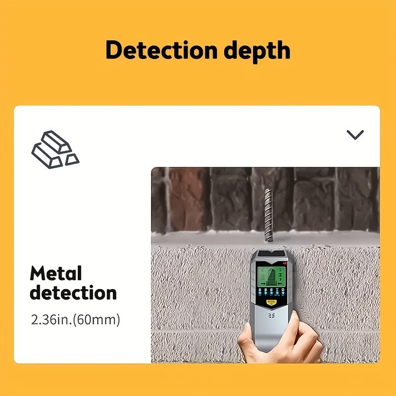 Multifunctional Wall Detector - Detects Metal, Wood, Wires for Safe Drilling