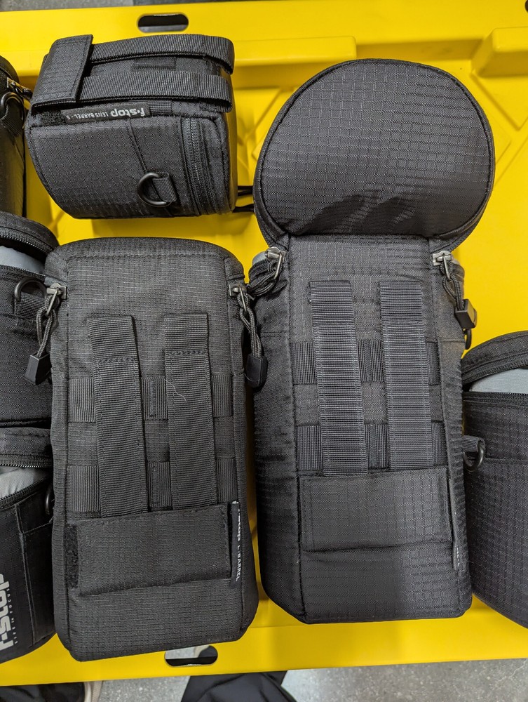 f-stop gear lens barrels small, medium, large