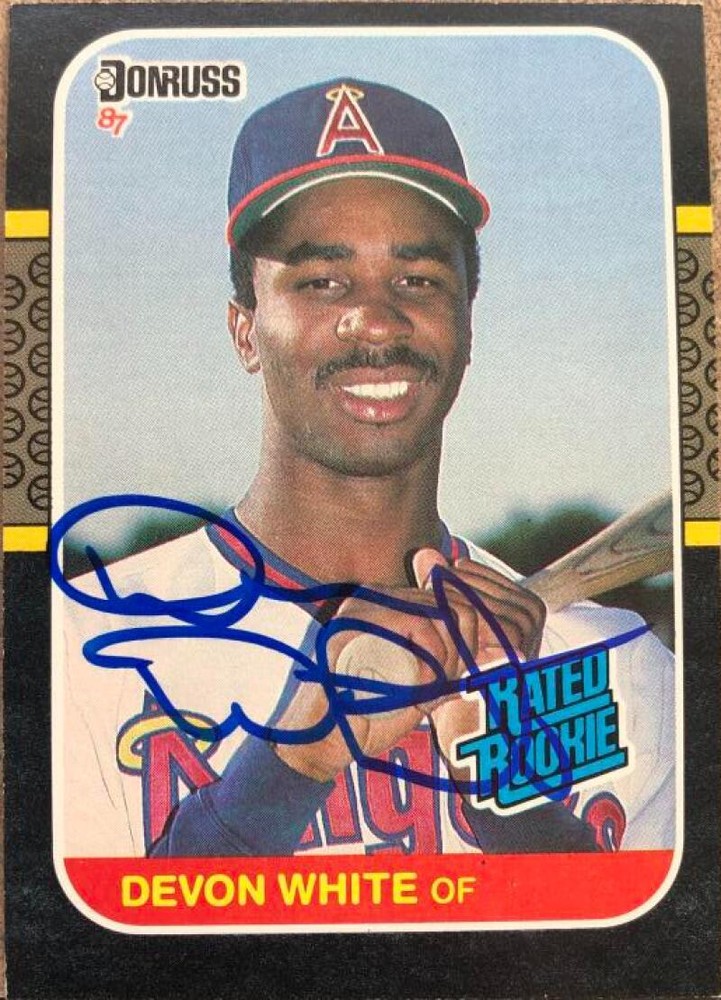 Devon White Autographed 1987 Donruss #38