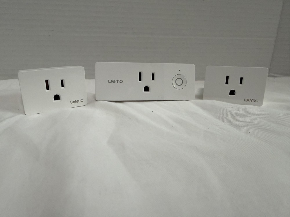 WeMo WiFi Enabled Mini Smart Plug - White - Quantity  3