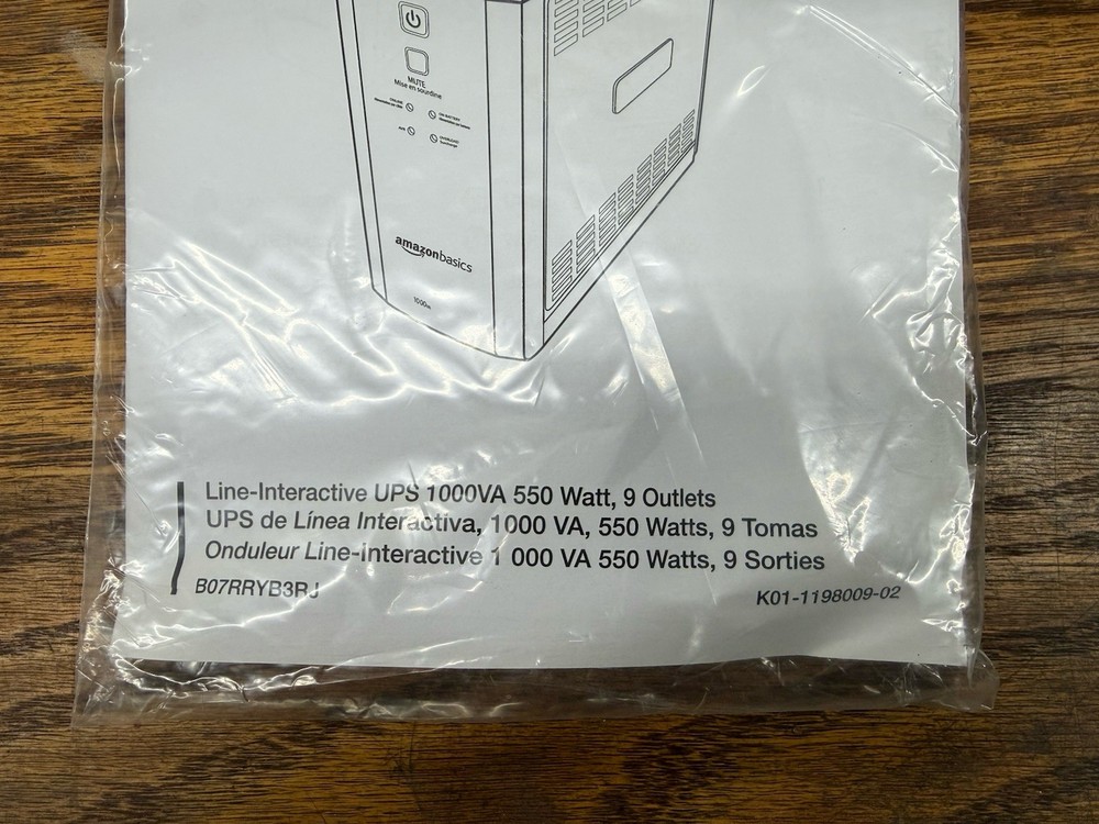 Line Interactive UPS 1000VA 550W Surge Protector with Battery Backup