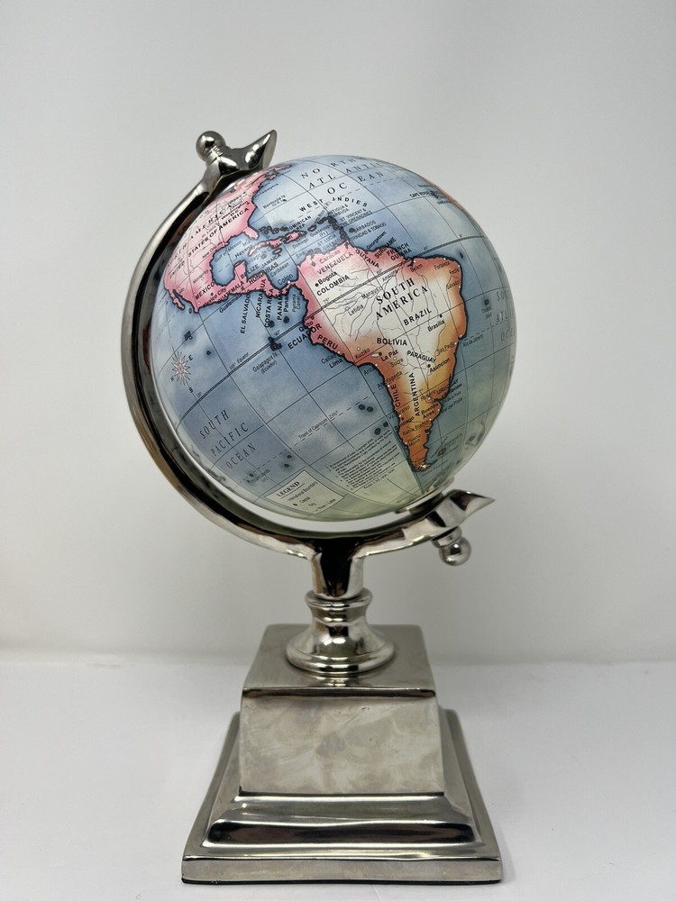 School Globe World Map Earth Rotating Educational Desktop Tabletop Gift
