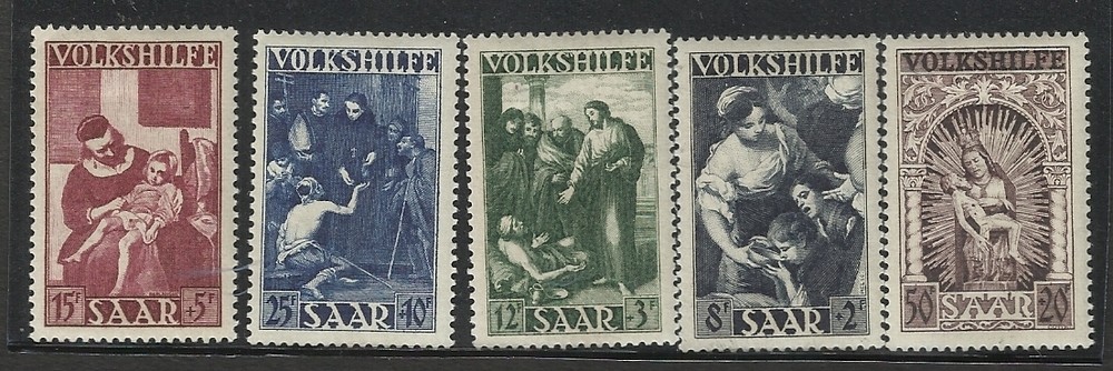 SARRE  GERMANY Yv 263/7 Complete Set MH