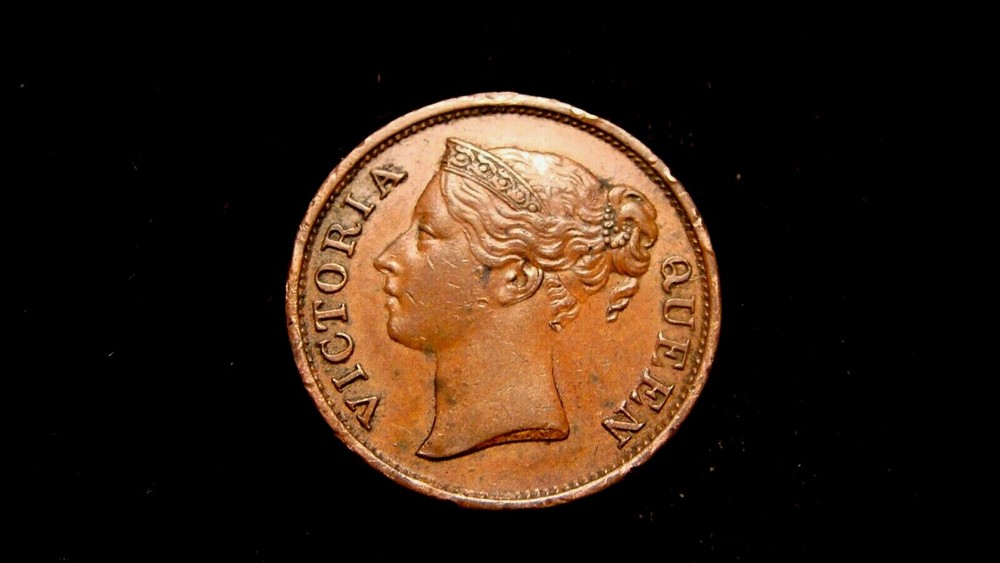 STRAITS SETTLEMENTS. 1/2 CENT 1845 WW.