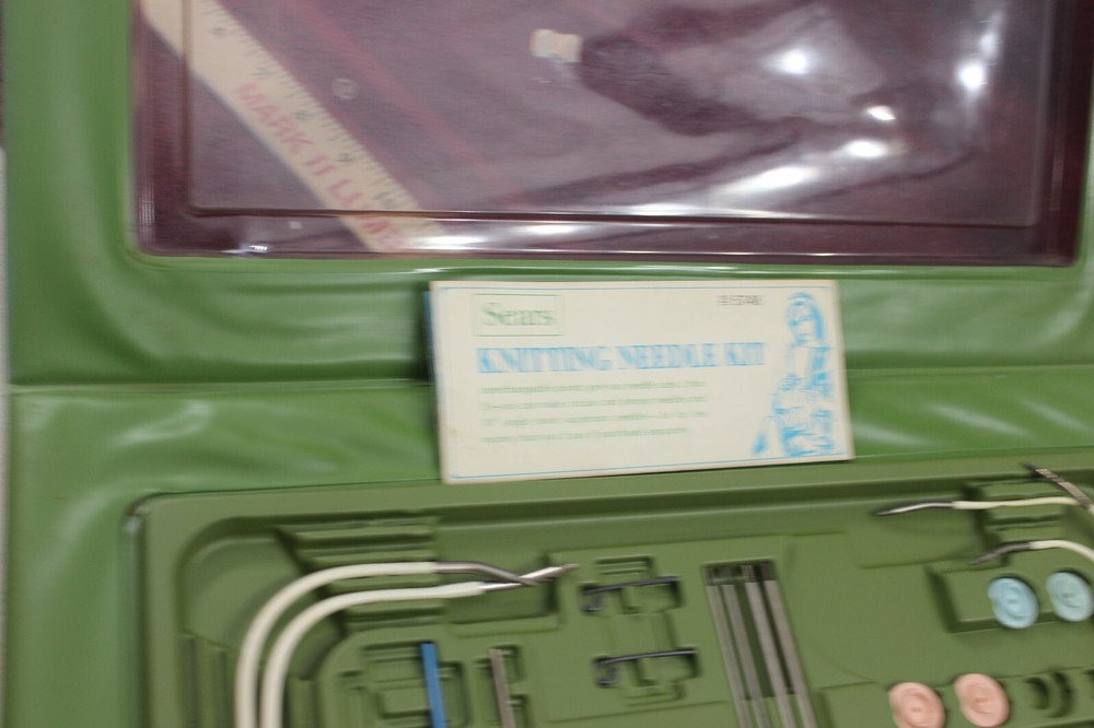 Vtg. Sears Knitting Needle Kit - Some Pieces Missing