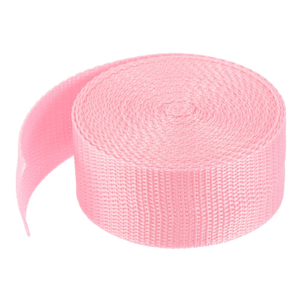 Lightweight Polypropylene Webbing Strap 3.8cm 5 Yard Light Pink