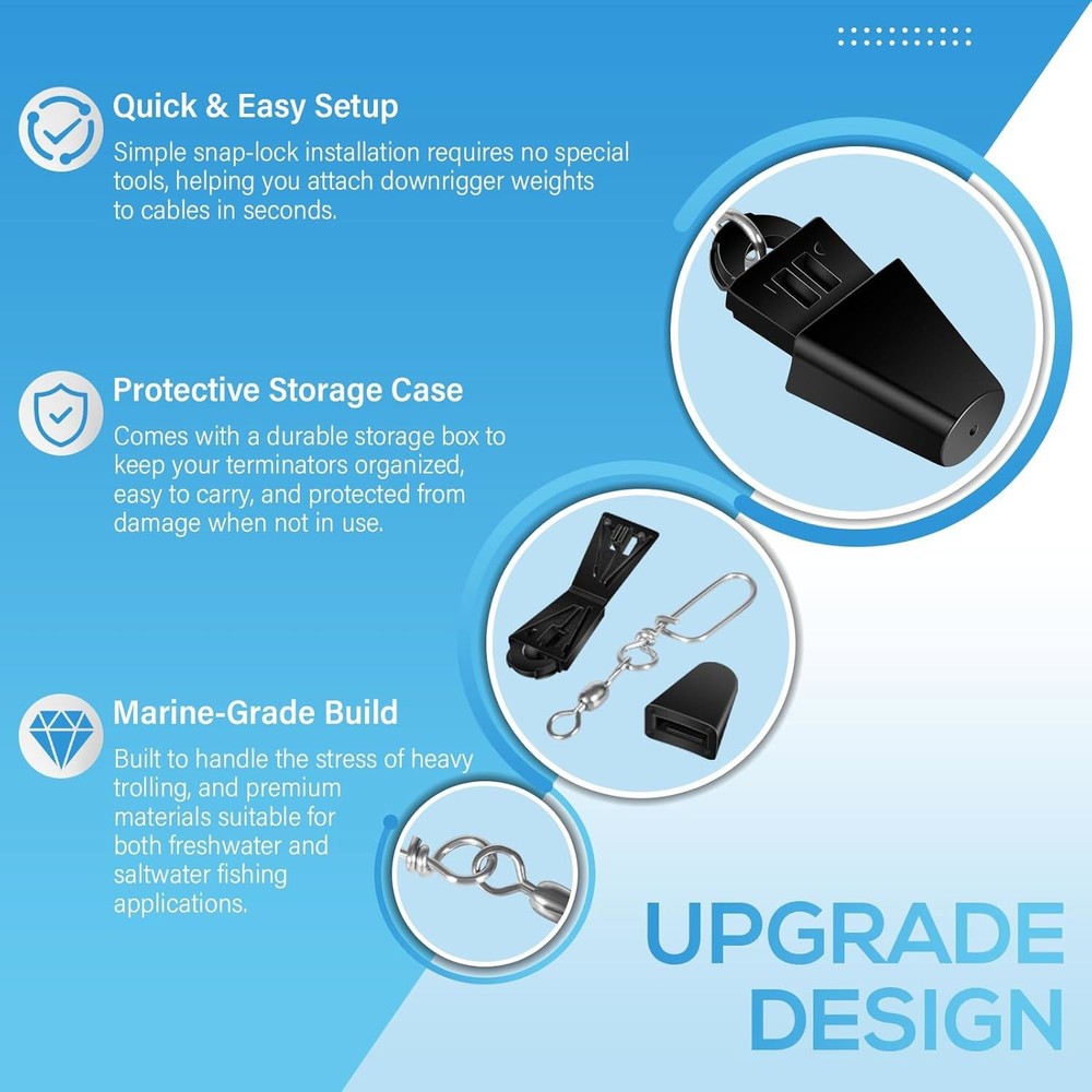 2-Pack Line Terminator Downrigger Accessory 2250141 for Downrigger, Reduce Shock