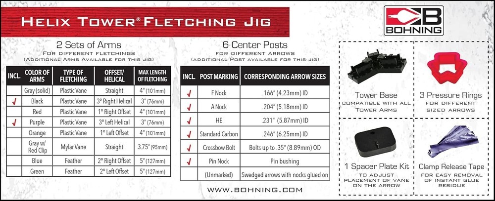 Tower Jig for Archery - Compatible with Various Shafts