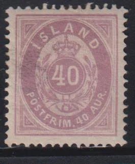 Iceland #18 Hinged  XF   Cat Value: $70
