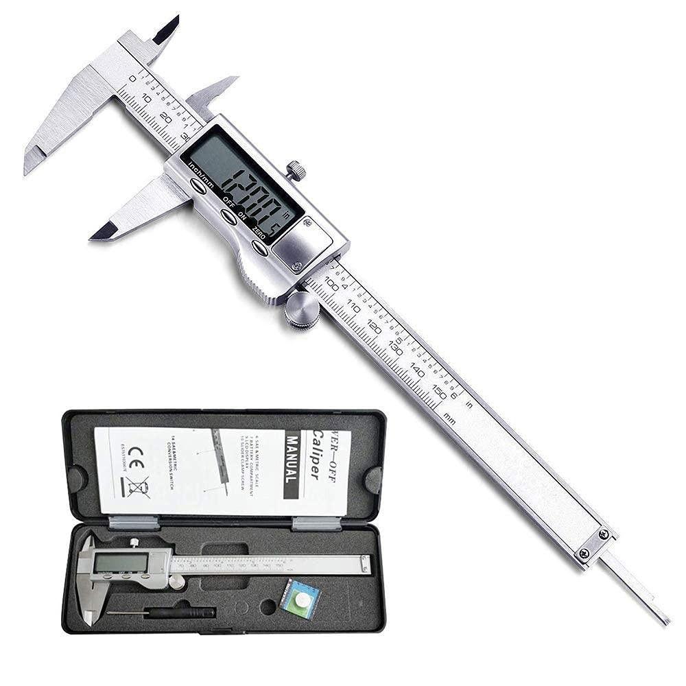 Stainless Steel Digital Caliper Auto-Off Feature