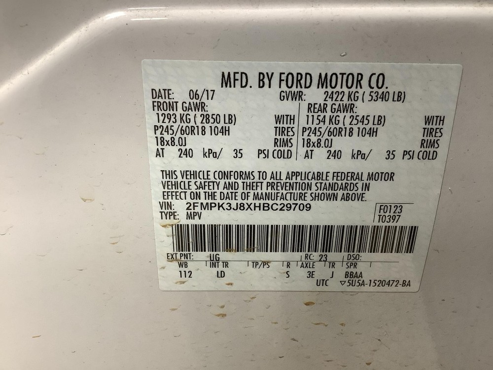 Used Floor Jack fits: 2017 Ford Edge Grade A