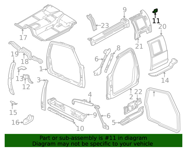 Genuine GM Reinforced Panel 15545234