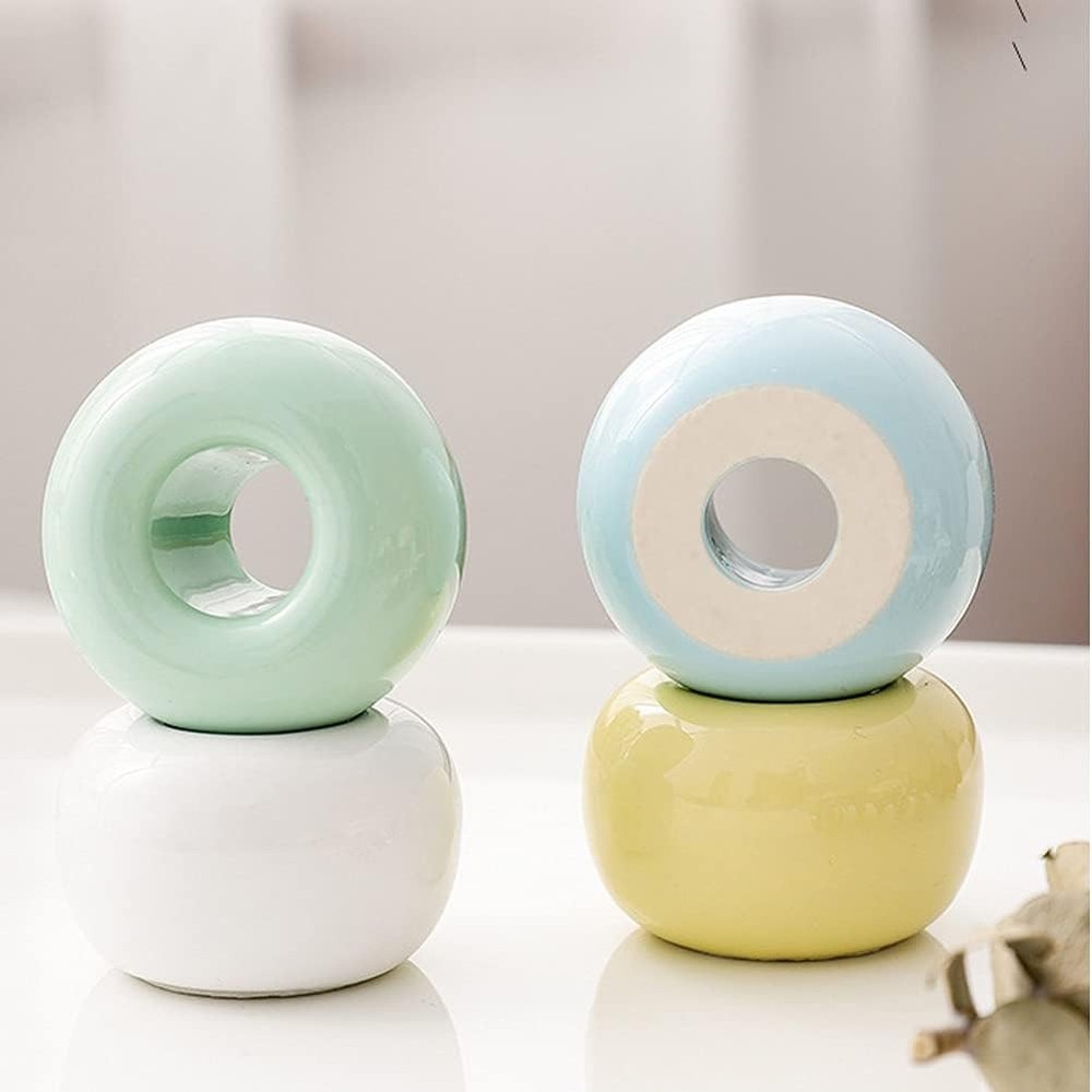 Mini Ceramic Toothbrush Holder for Bathroom Counter