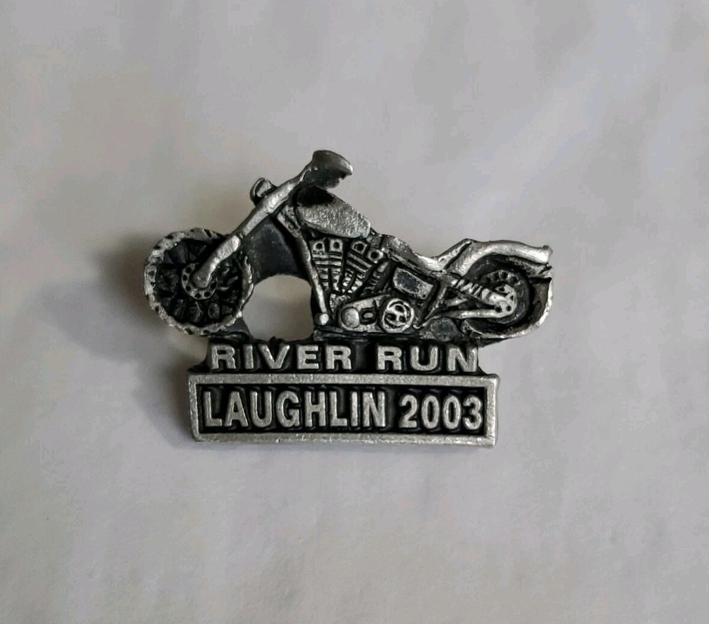 River Run Laughlin 2003 Motorcycle Jacket Pin By Lady Hawk