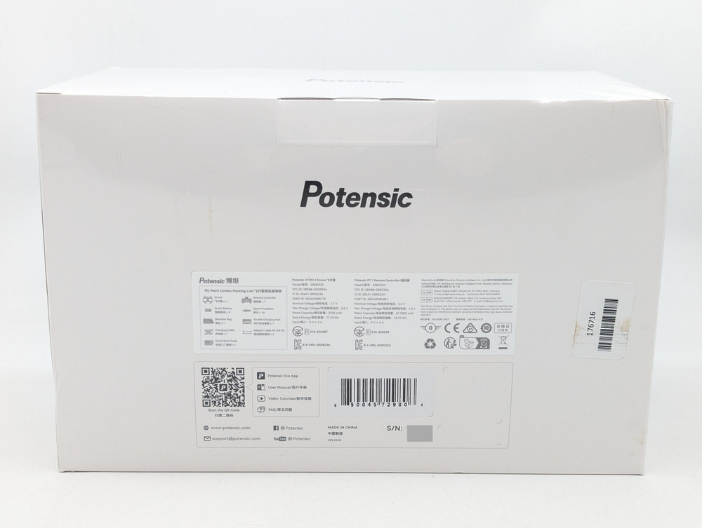 Potensic ATOM 2 Fly More Combo Camera Drone w/ Remote Controller (APM2530221)