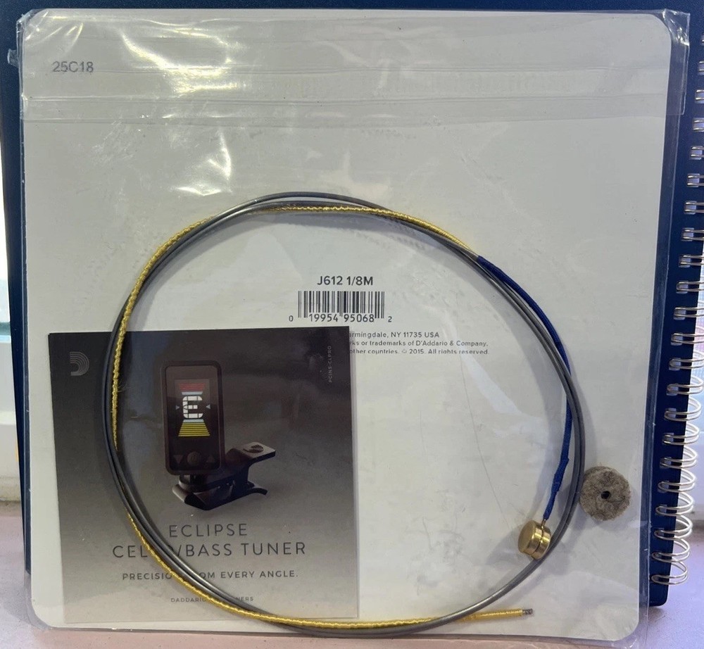 D'Addario Prelude Bass Single D String, 1/8 Scale, Medium Tension