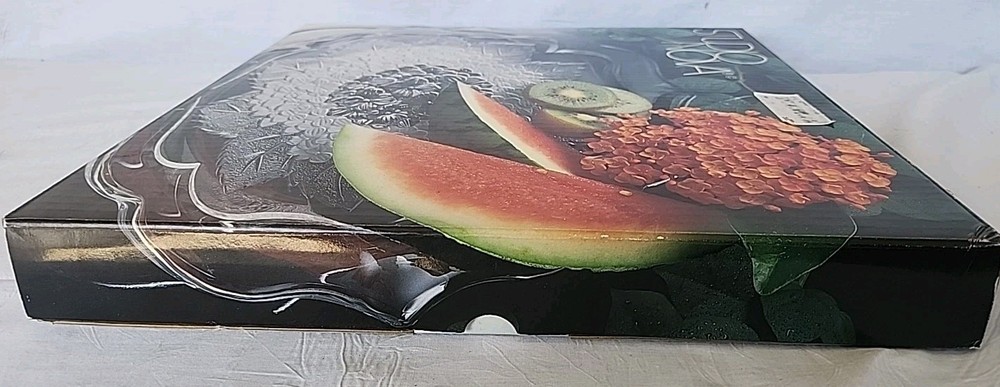 Studio Nova Hydrangea 14" Crystal Centerpiece Platter New Open Box