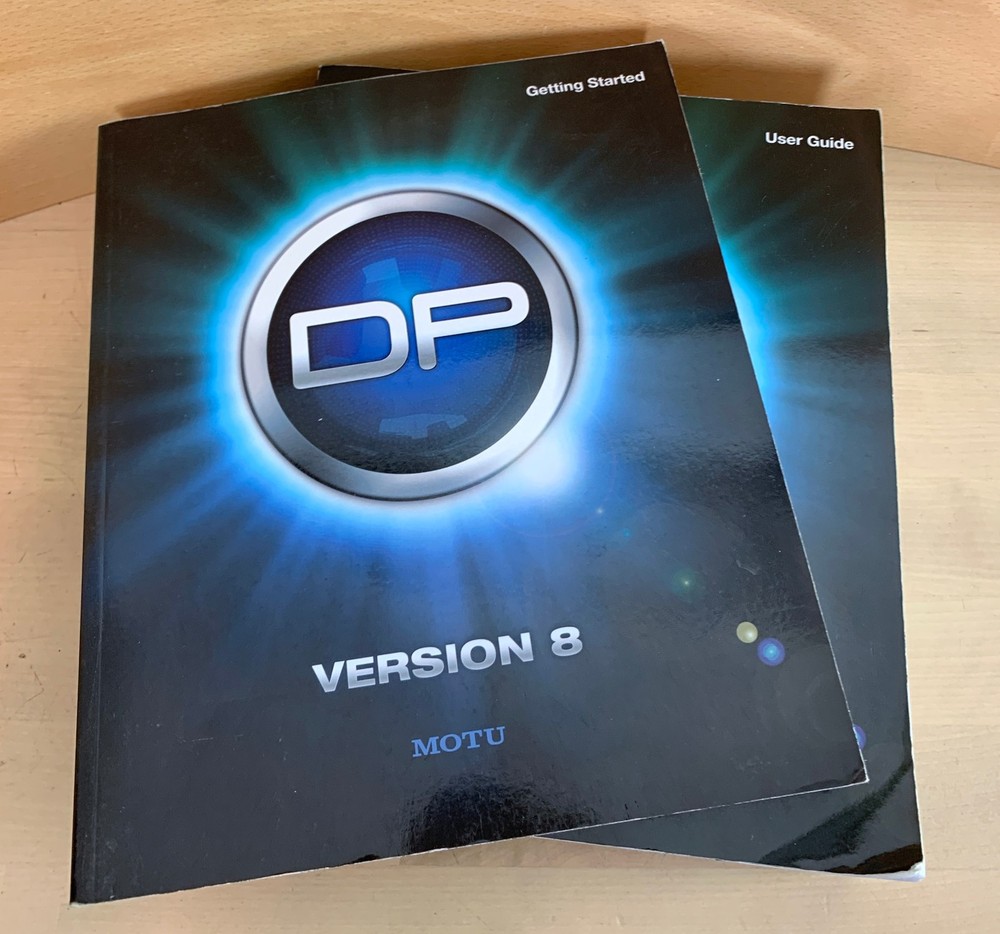 MOTU Digital Perform 8 Software Instruction MANUAL BOOK & Quick Start User Guide