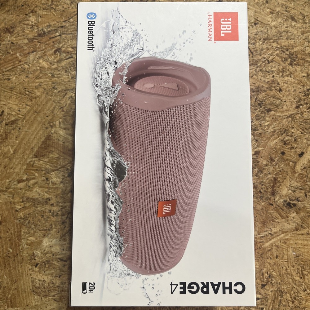 JBL Charge 4 Waterproof Portable Bluetooth Speaker - Pink