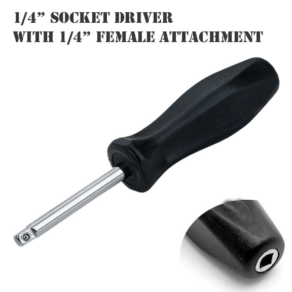 1/4" Socket Driver Handle Standard with internal 1/4" Female End Spinner