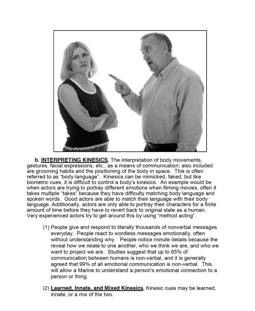 849 page USMC Combat Hunter Training Introduction And Fundamentals on Data CD