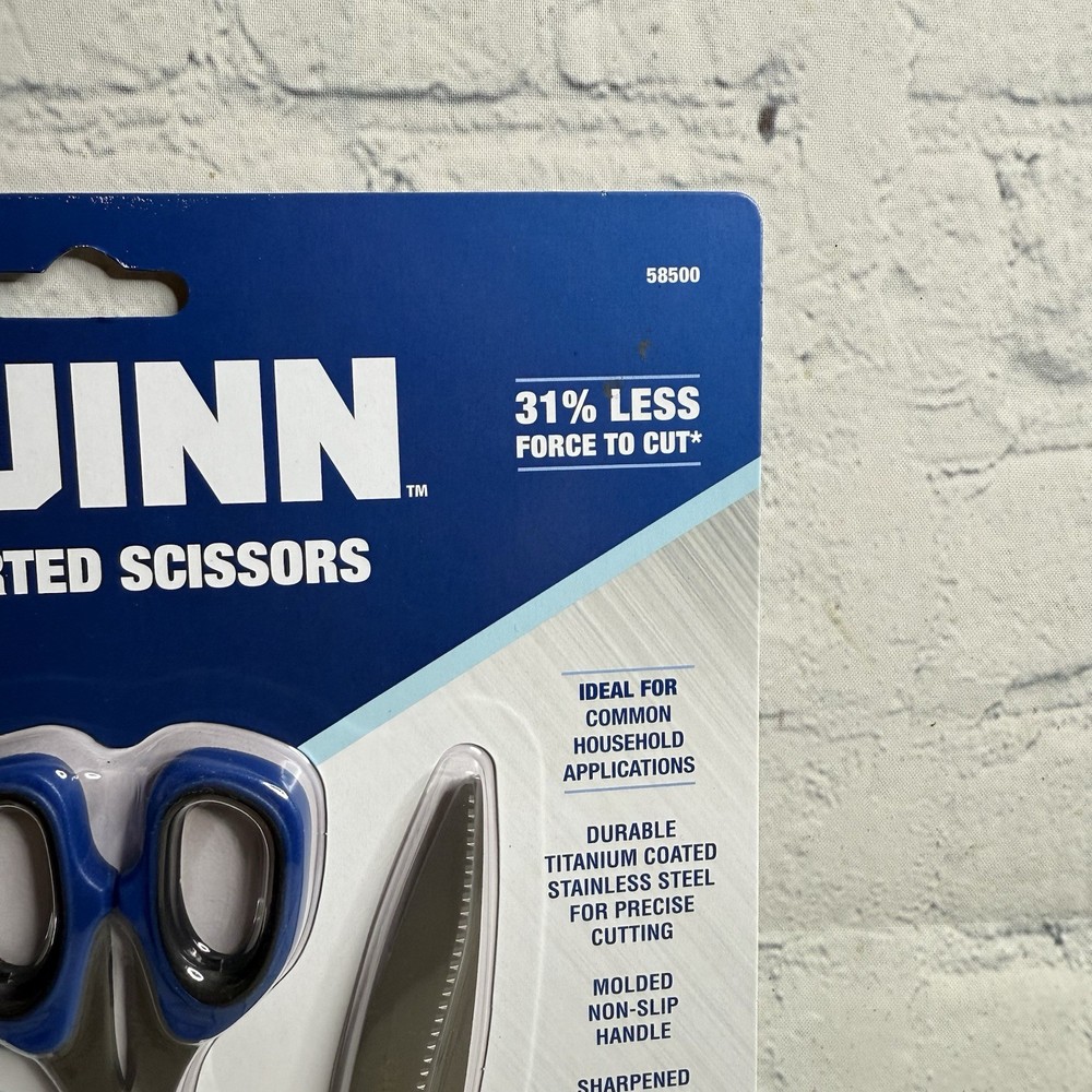 QUINN Assorted Scissors, 3-Piece Lot Sealed Package Durable Titanium Work