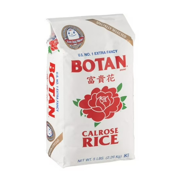 Botan Calrose Rice, 5 lb Bag