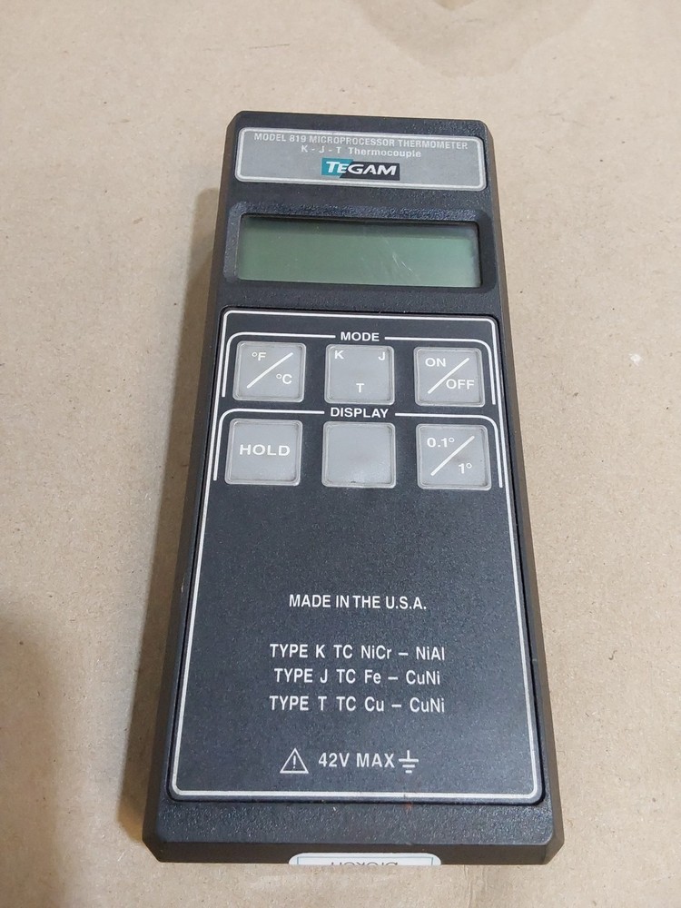 Tegam 819 Microprocessor Thermometers K - J - T